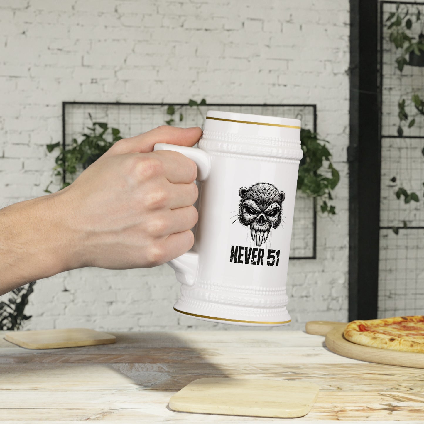 Beaver Skull Just One More Stein Mug