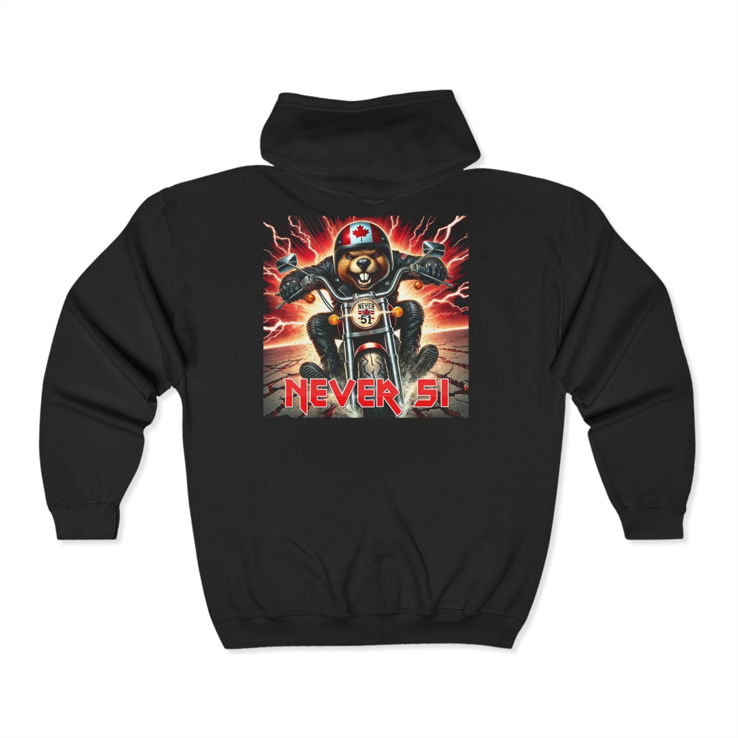 Gordie The Beaver/Never 51 Zip up Hoodie