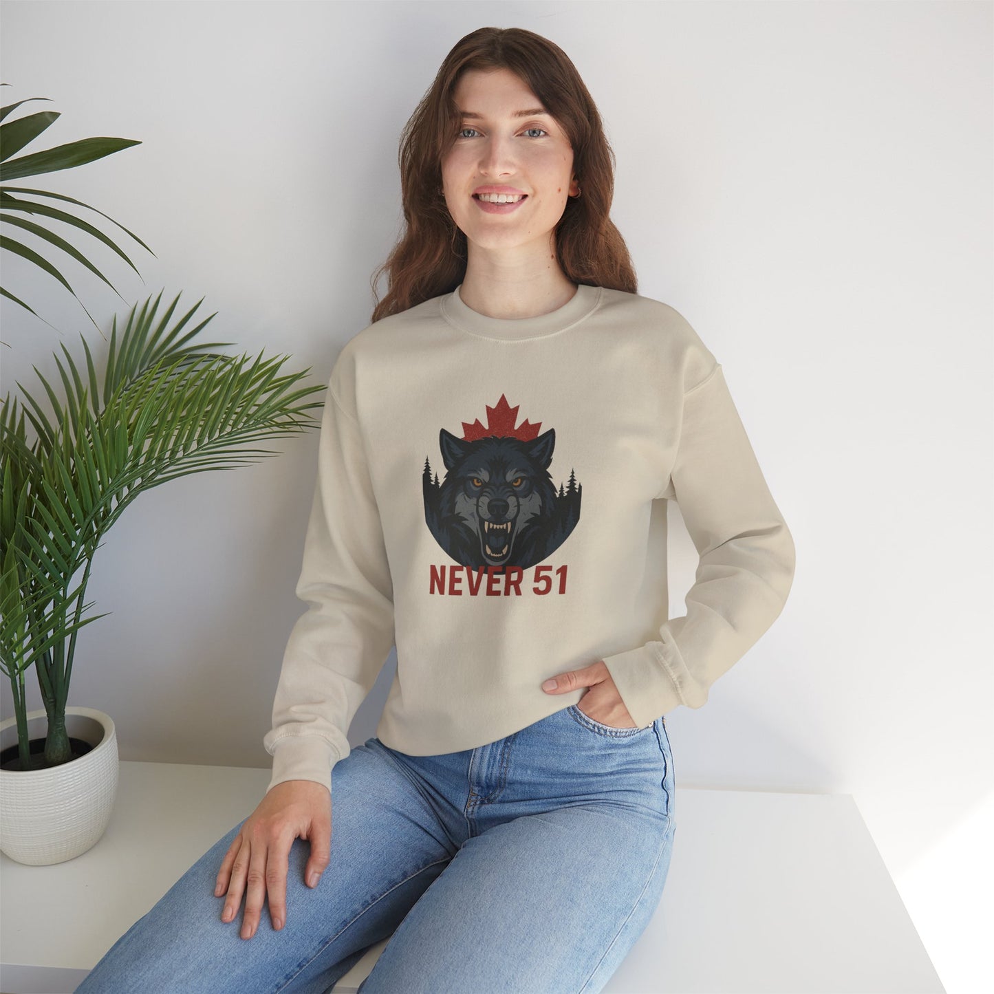 Wrangly Wolf Crewneck Sweatshirt
