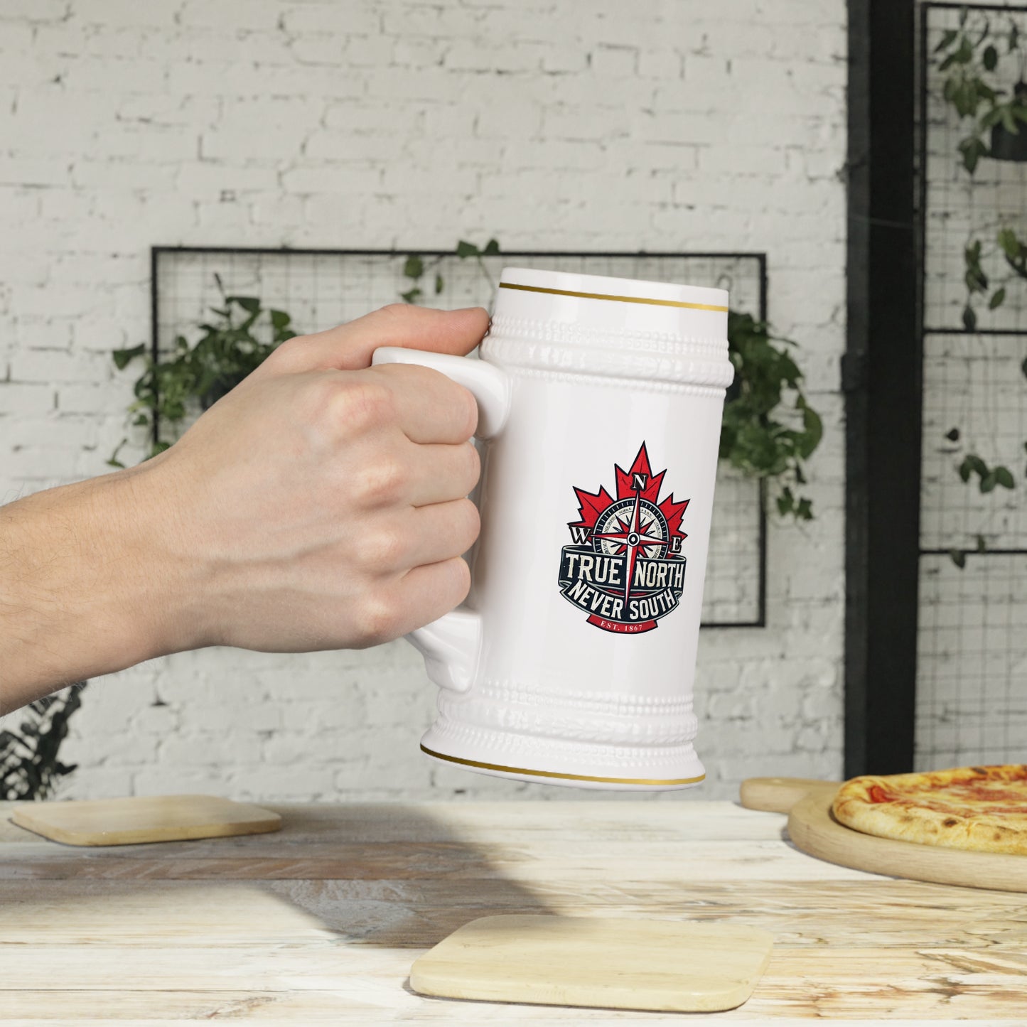 True North Never South Just One More Stein Mug