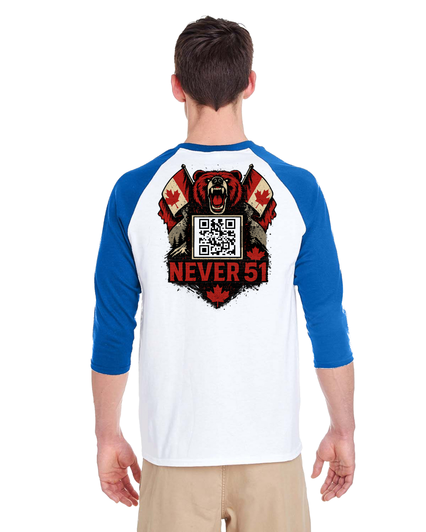 CueArr Beaver Skull 3\4 Raglan Sleeve