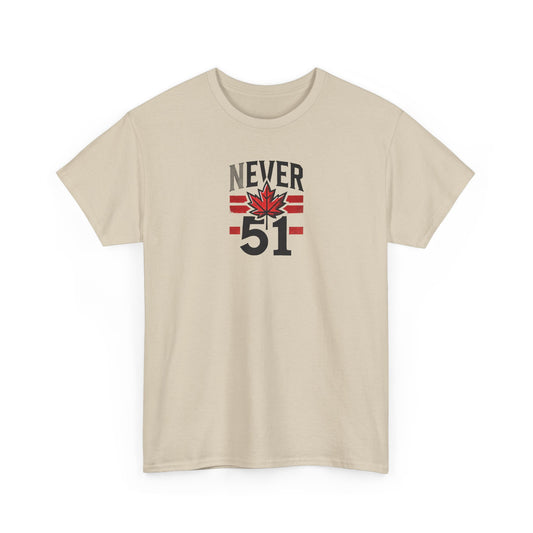 Never 51 Unisex Heavy Cotton Tee