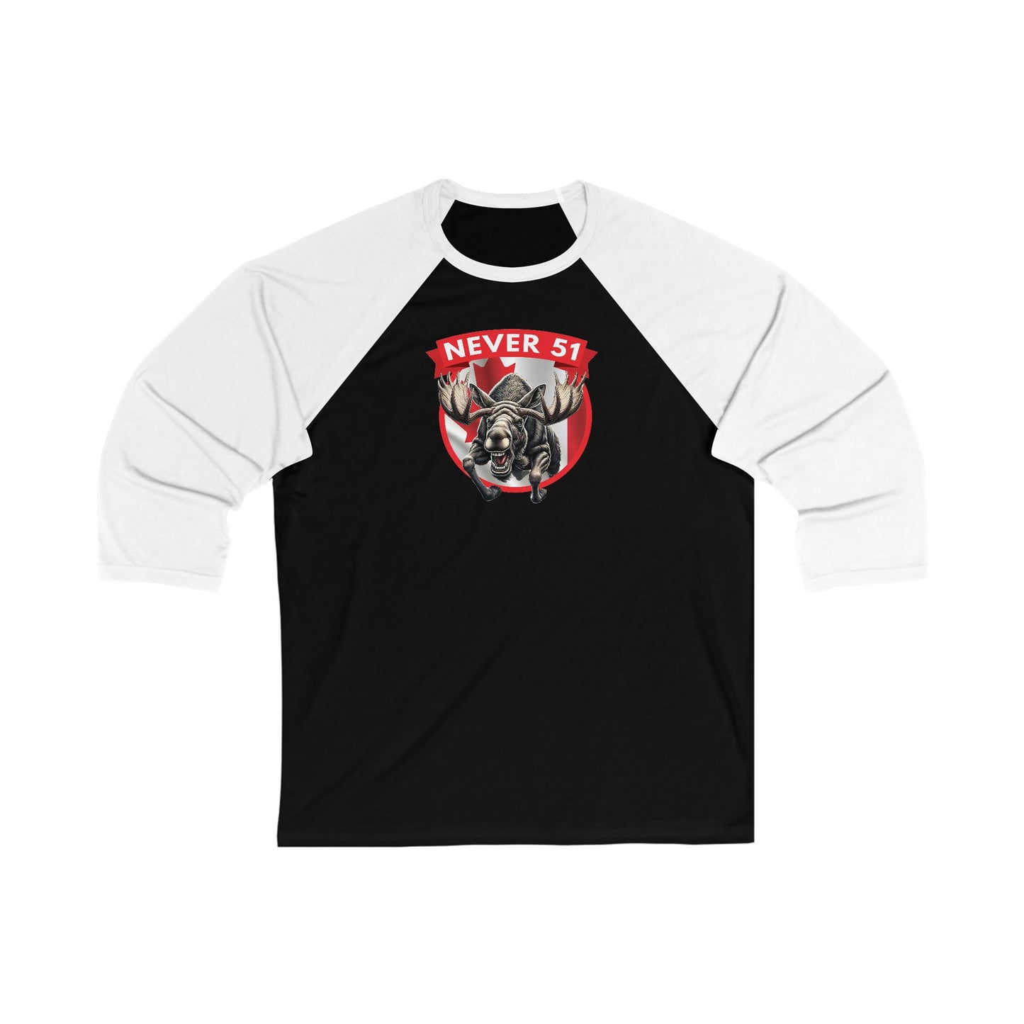 Mad Moose Unisex 3\4 Sleeve Baseball Tee