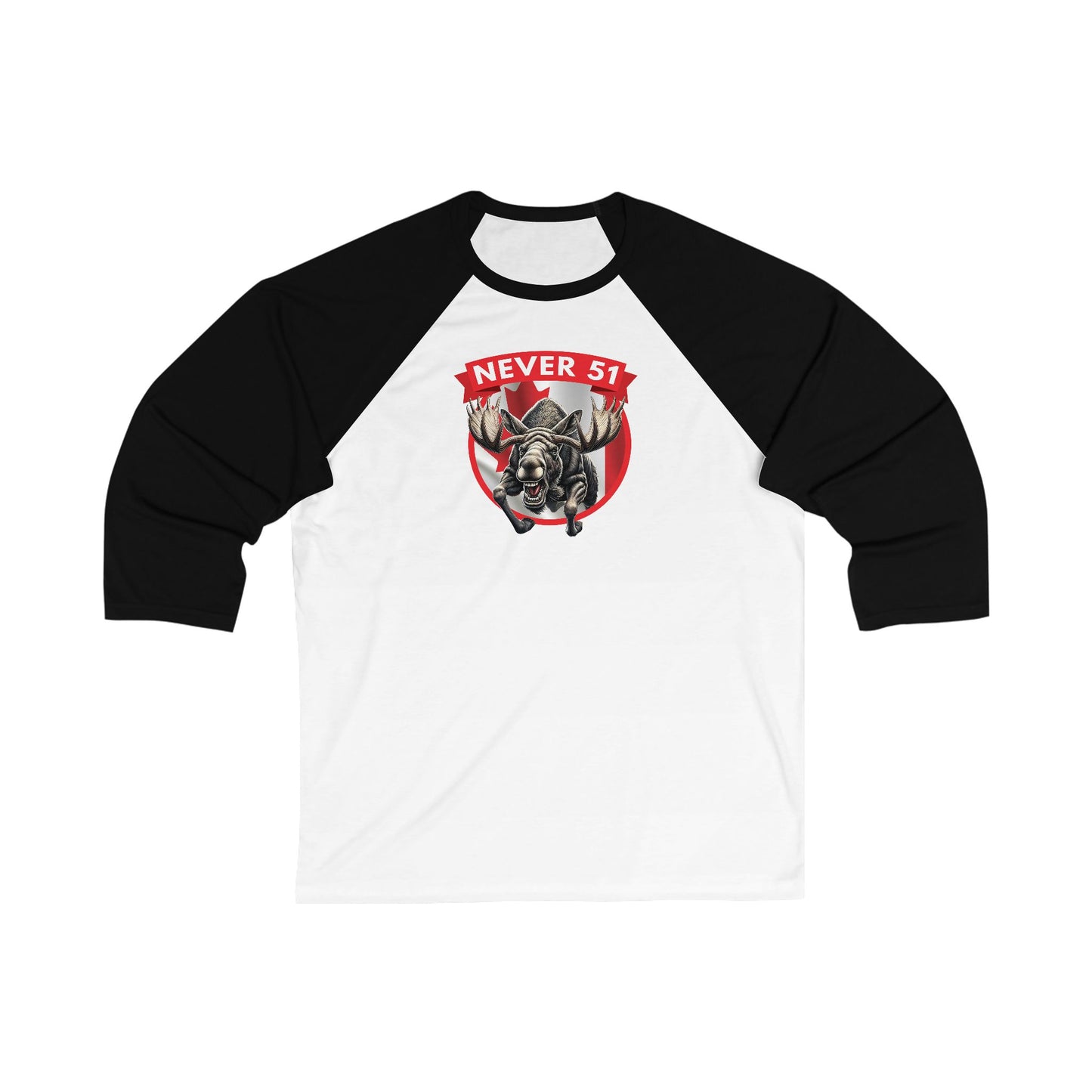 Mad Moose Unisex 3\4 Sleeve Baseball Tee