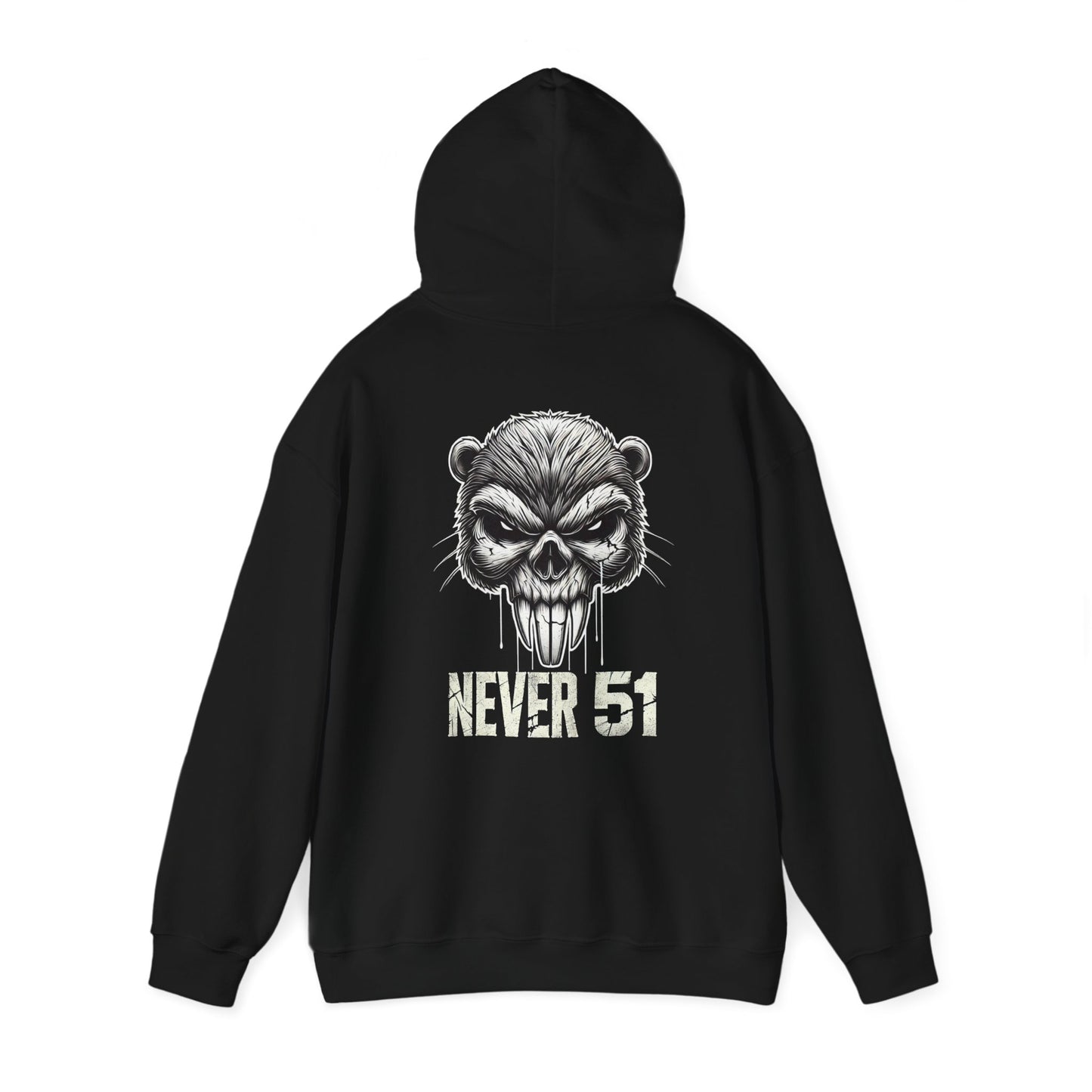 Never 51/Beaver Skull Unisex Heavy Blend™ Hooded Sweatshir