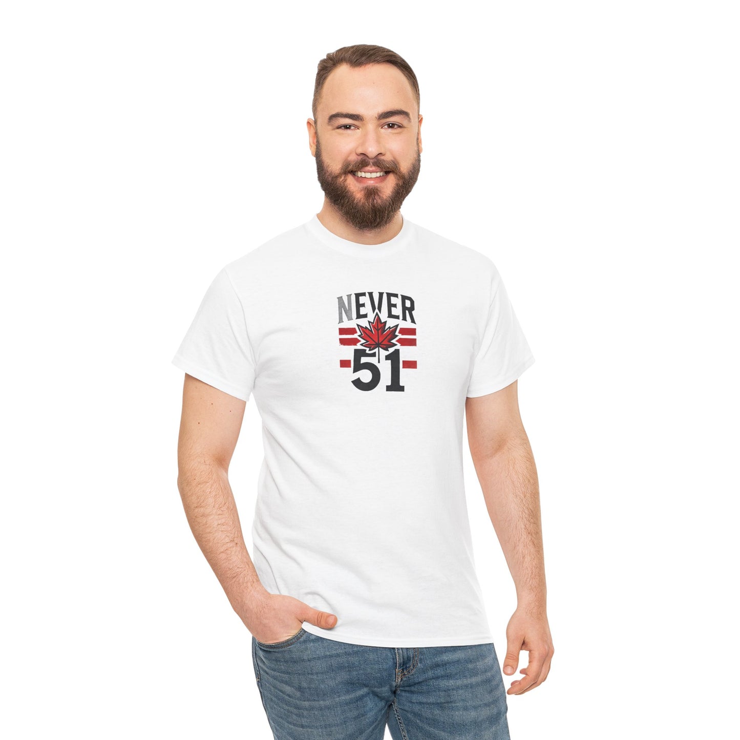 Never 51 Unisex Heavy Cotton Tee