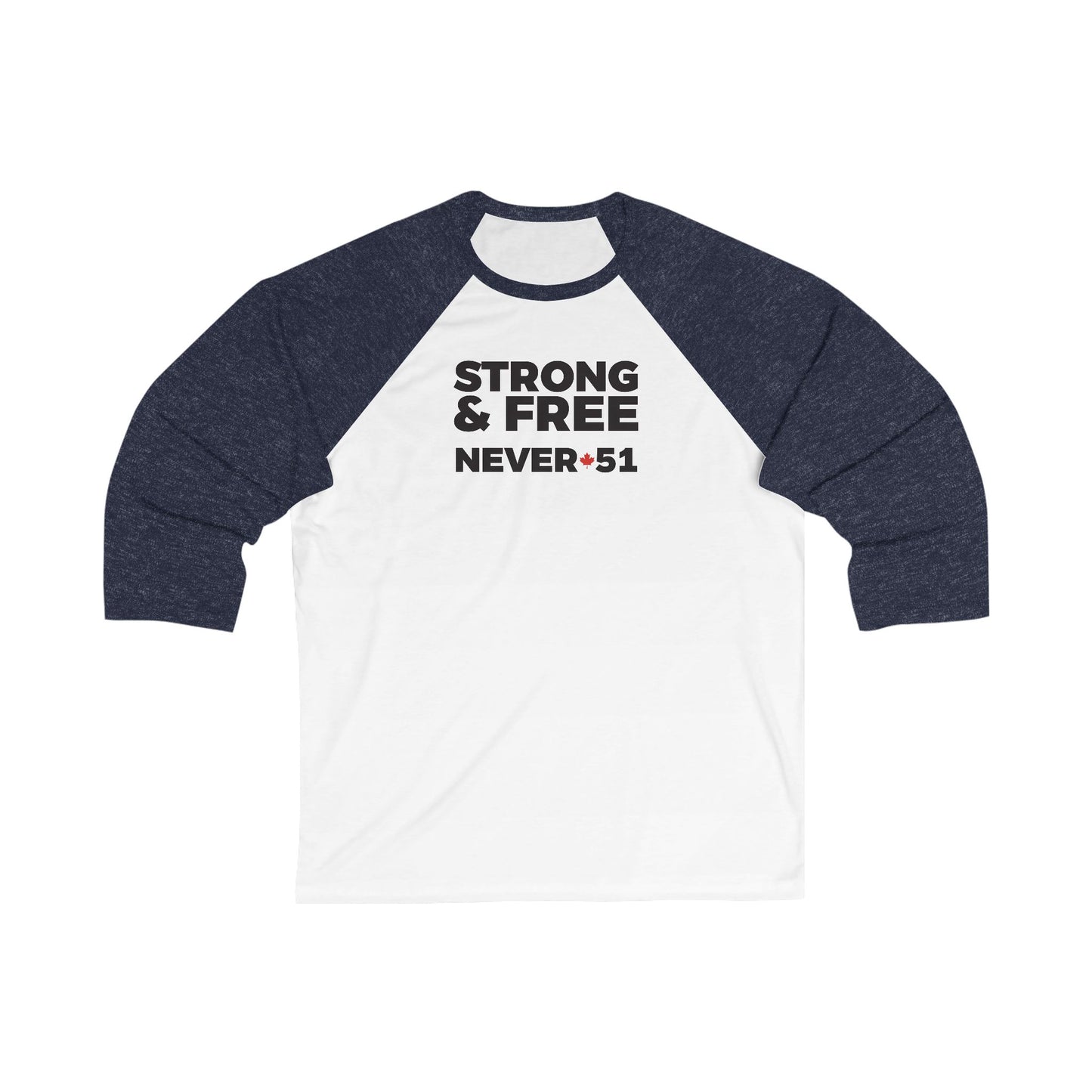 Strong And Free 3\4 Raglan Sleeve