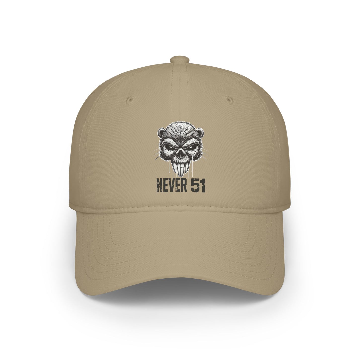 Beaver Skull Low Profile Curling Cap