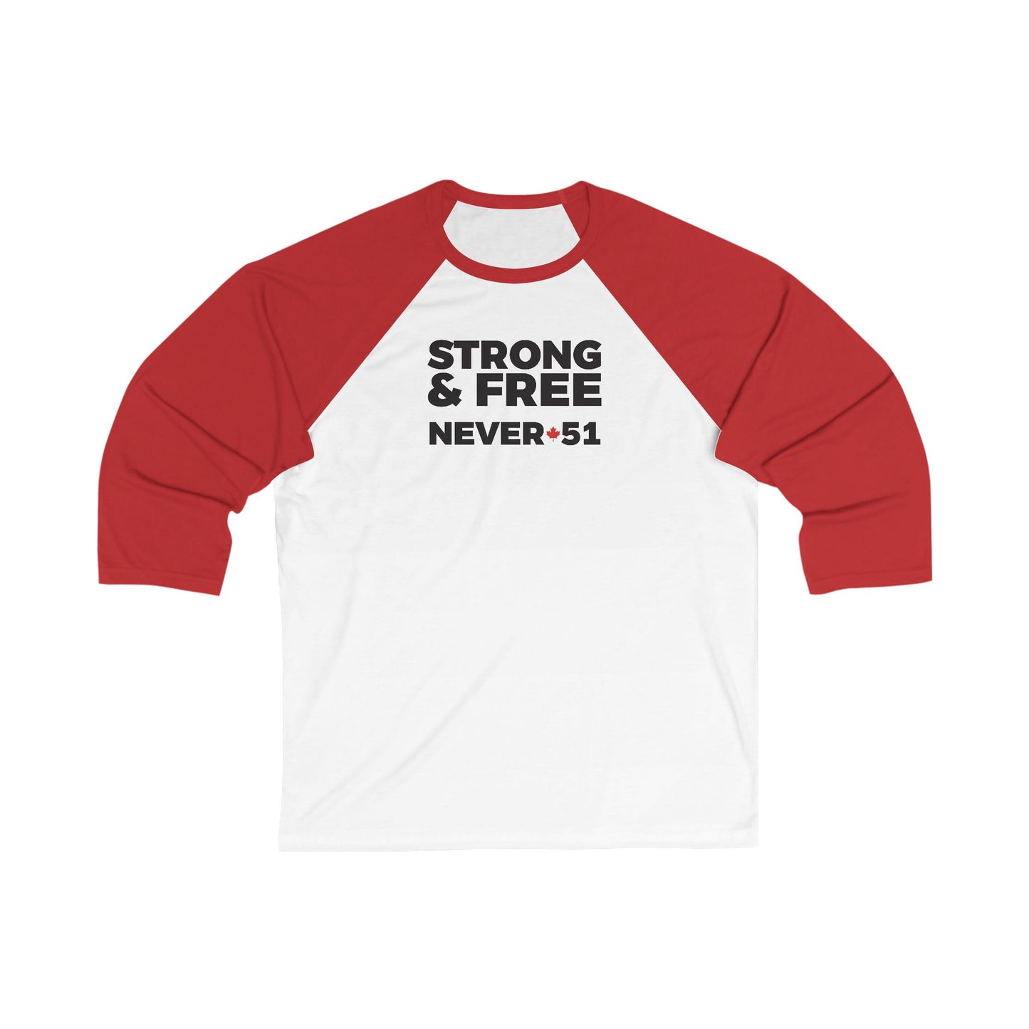 Strong And Free 3\4 Raglan Sleeve