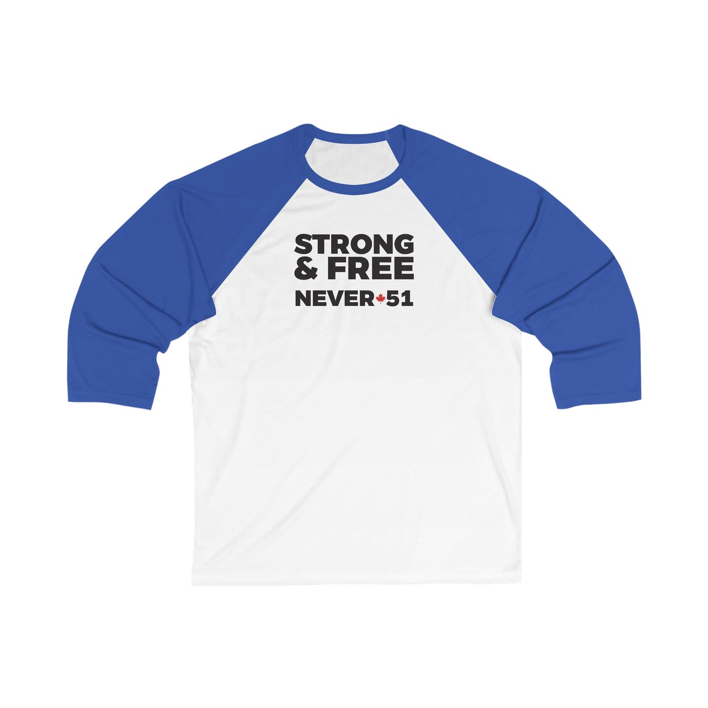 Strong And Free 3\4 Raglan Sleeve