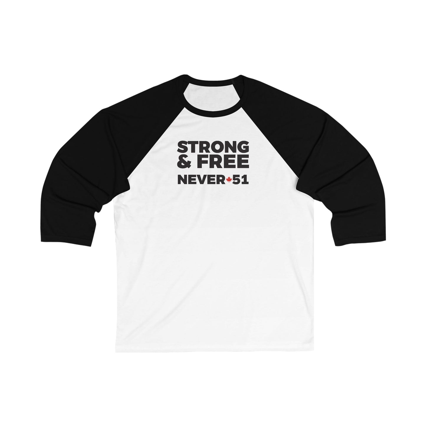 Strong And Free 3\4 Raglan Sleeve