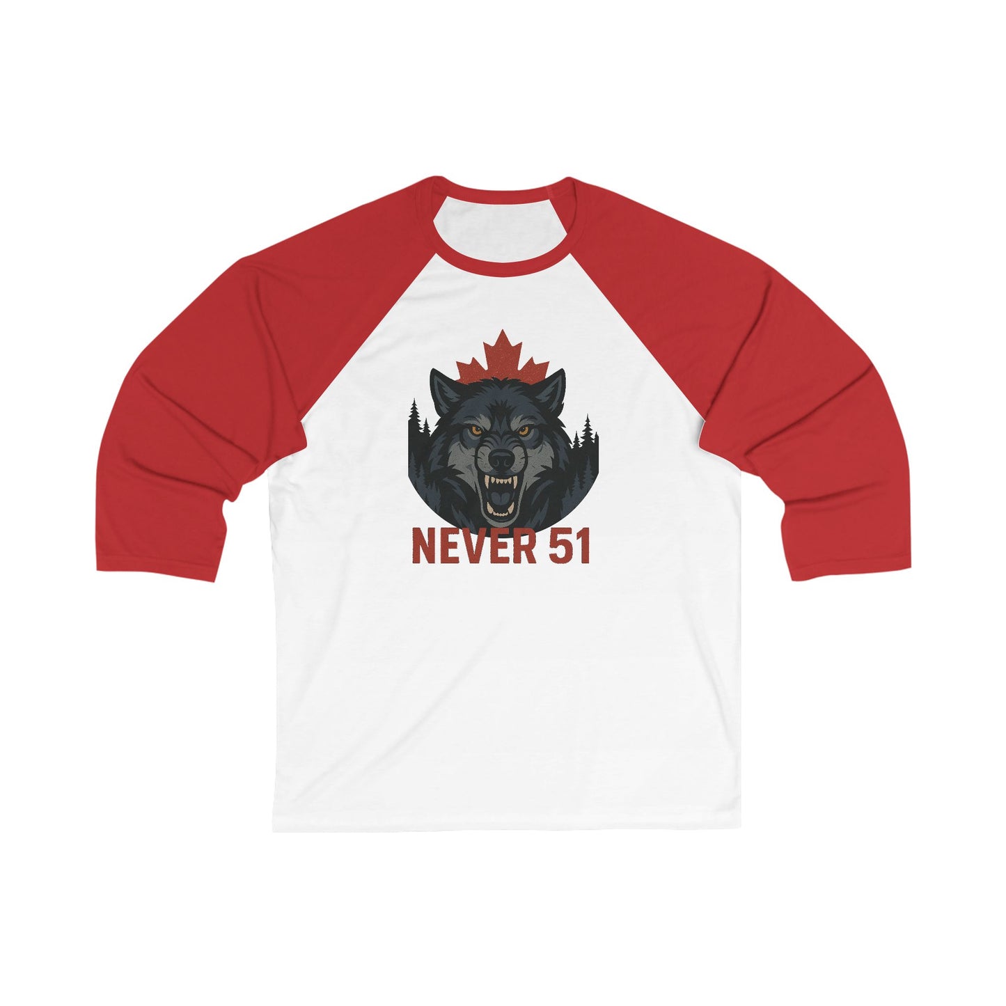 Wrangly Wolf 3\4 Raglan Sleeve