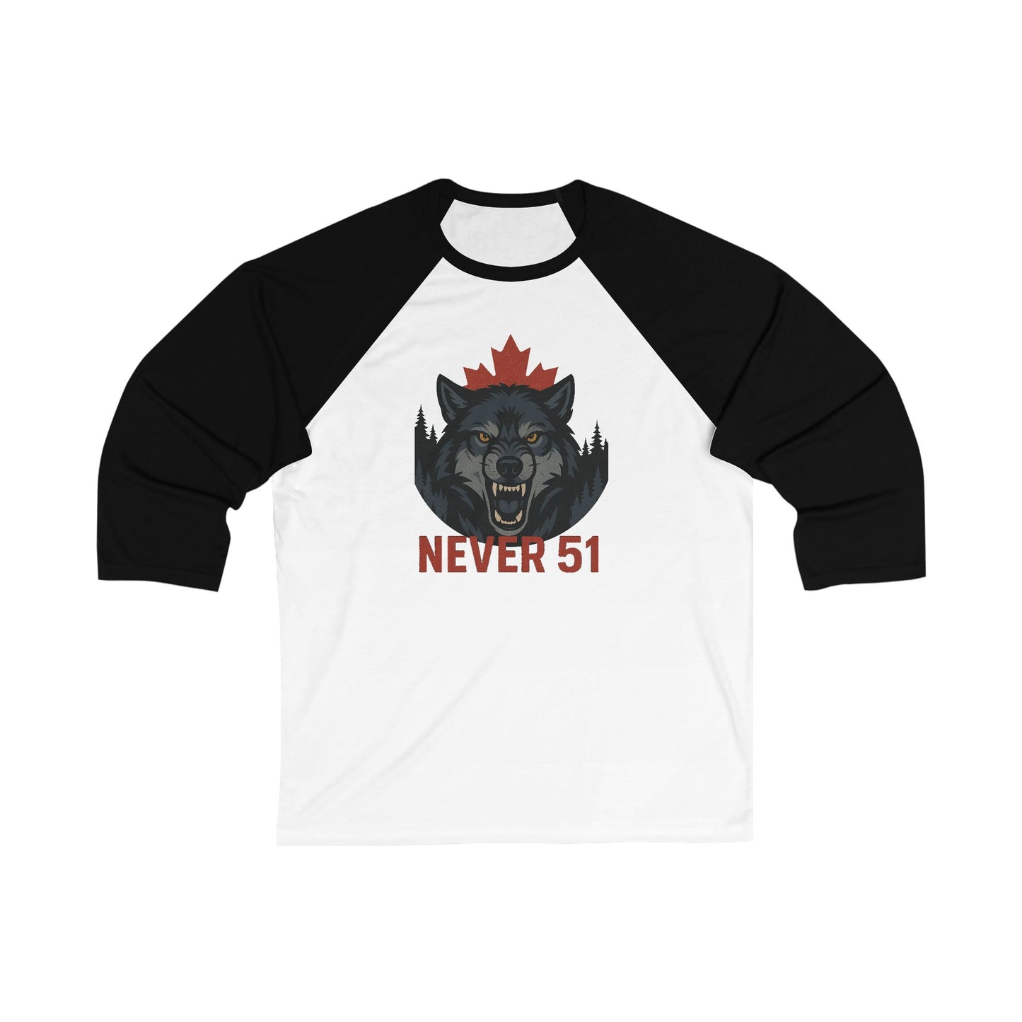 Wrangly Wolf 3\4 Raglan Sleeve
