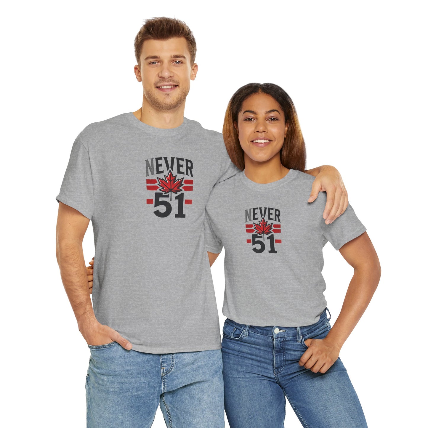 Never 51 Unisex Heavy Cotton Tee