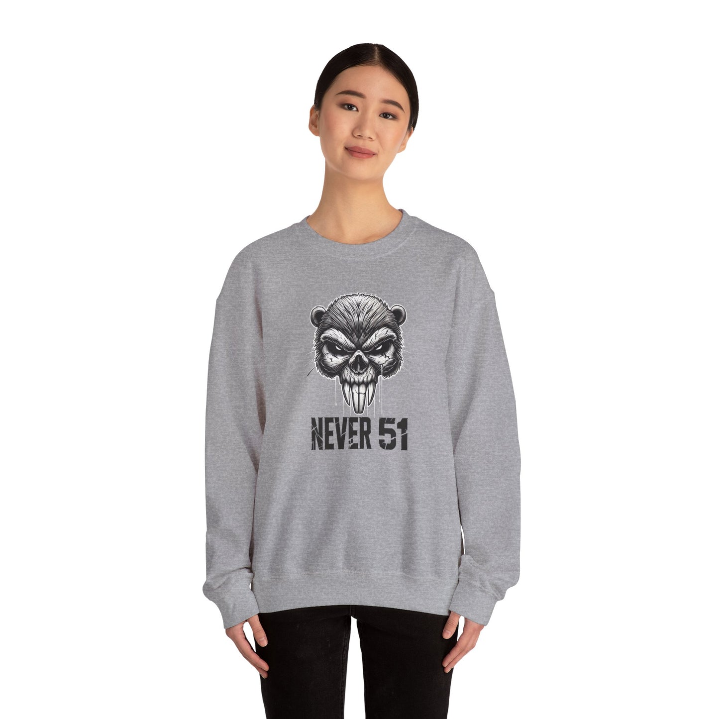 Beaver Skull Unisex Heavy Blend™ Crewneck Sweatshirt