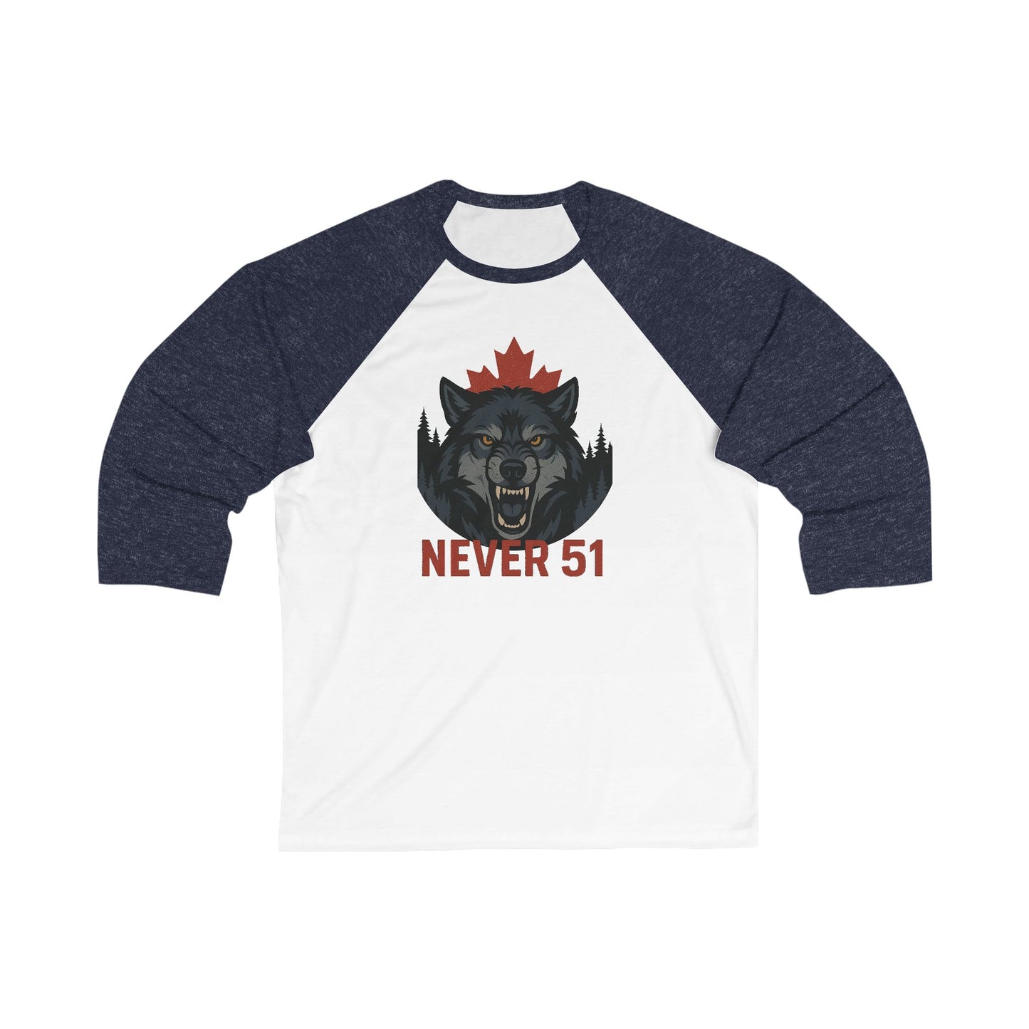 Wrangly Wolf 3\4 Raglan Sleeve