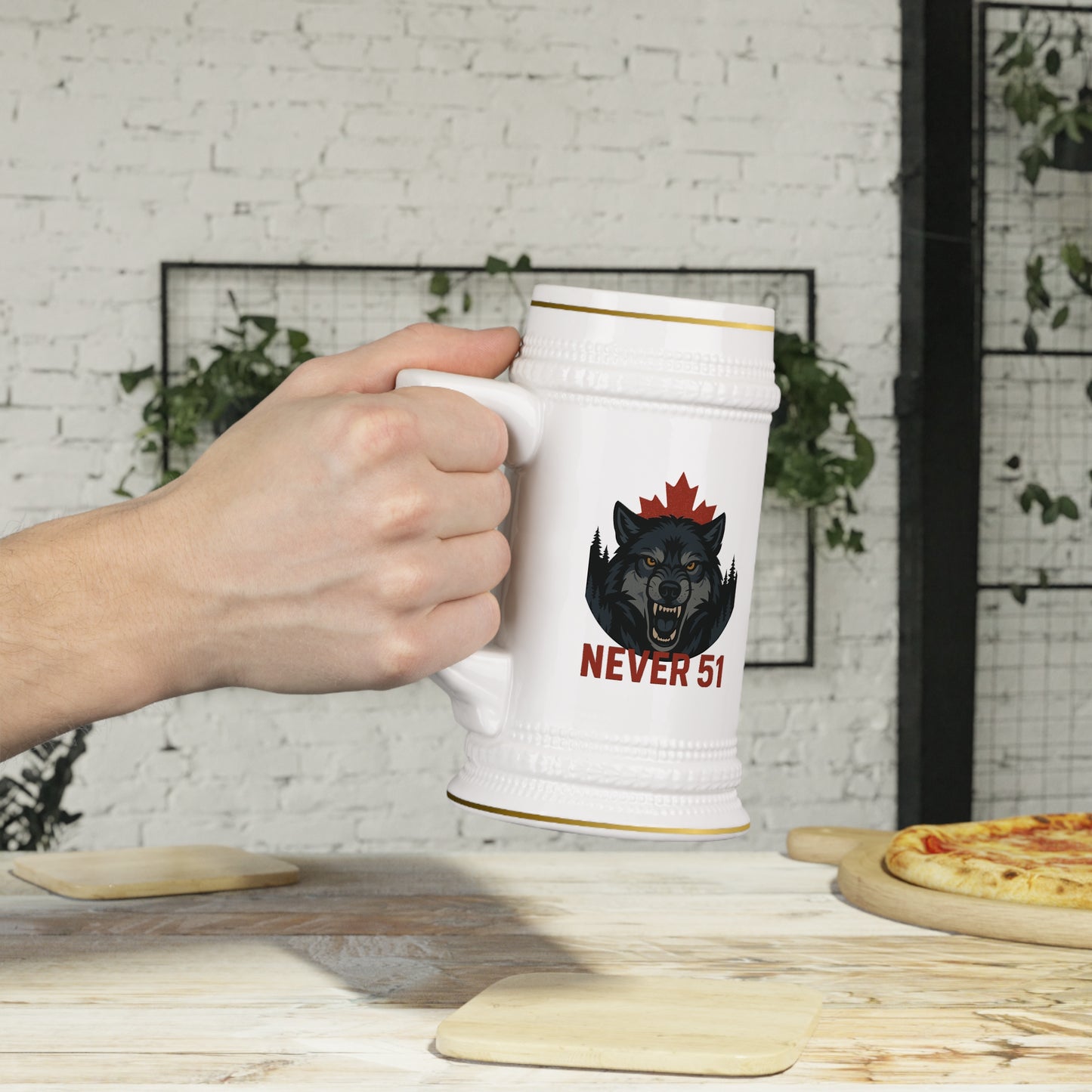 Wrangly Wolf Just One More Stein Mug