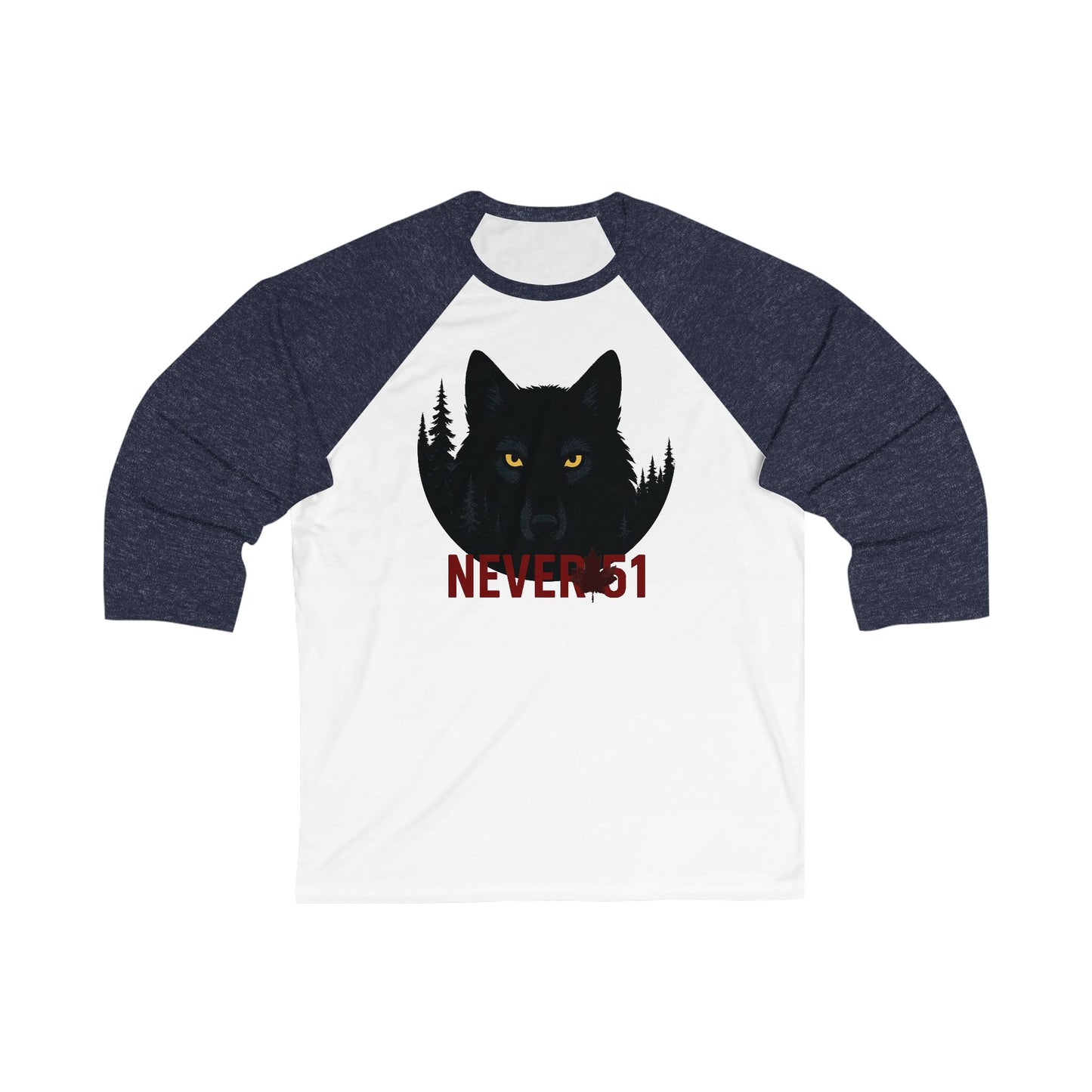 Watchful Wolf 3\4 Raglan Sleeve