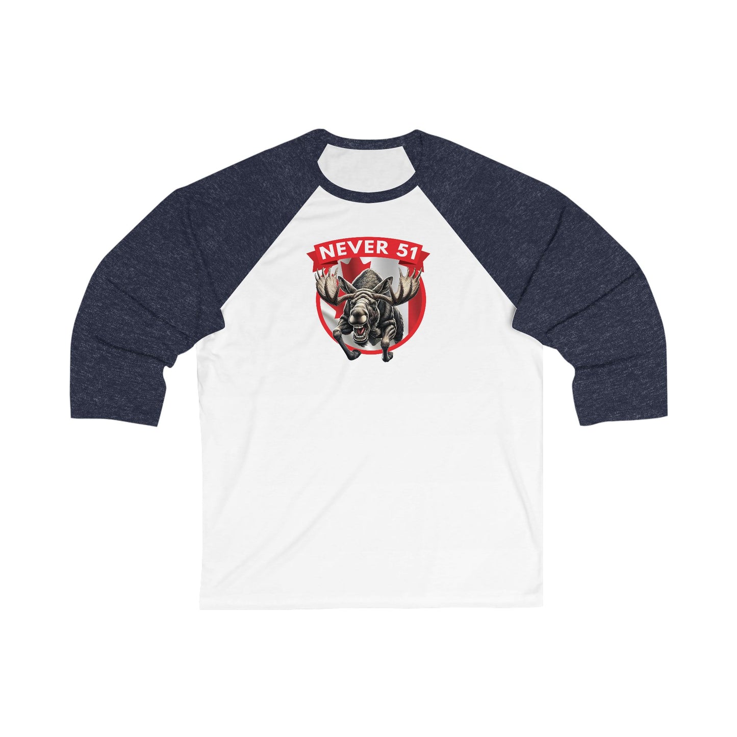 Mad Moose Unisex 3\4 Sleeve Baseball Tee