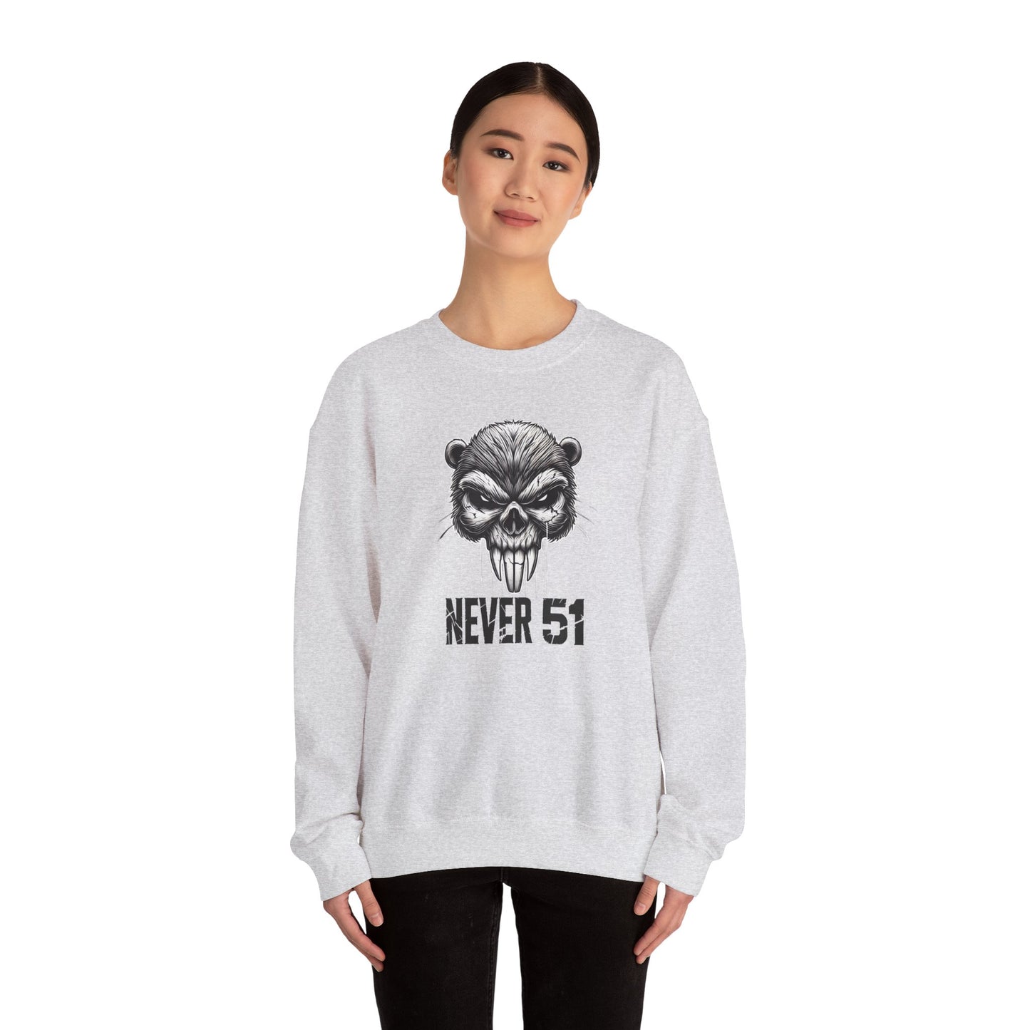 Beaver Skull Unisex Heavy Blend™ Crewneck Sweatshirt