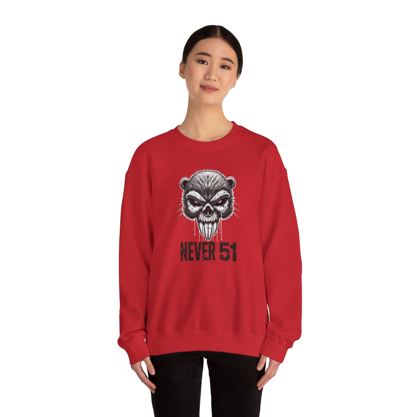 Beaver Skull Unisex Heavy Blend™ Crewneck Sweatshirt