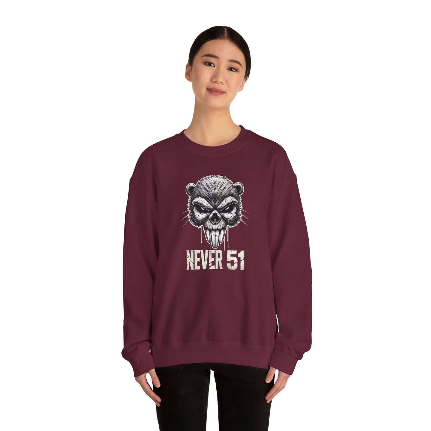 Beaver Skull Unisex Heavy Blend™ Crewneck Sweatshirt