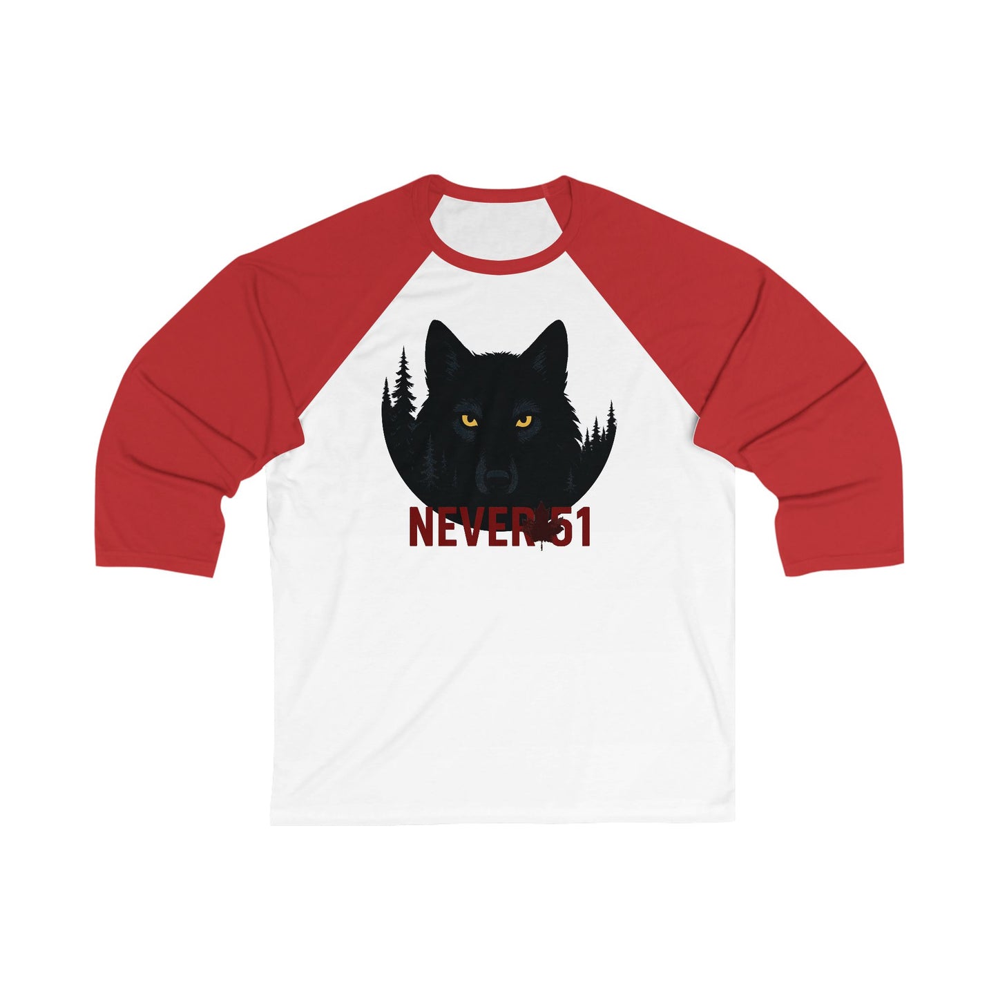 Watchful Wolf 3\4 Raglan Sleeve