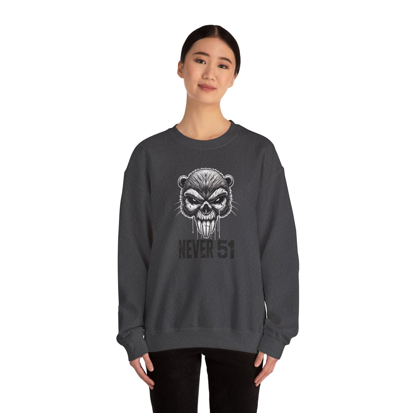 Beaver Skull Unisex Heavy Blend™ Crewneck Sweatshirt