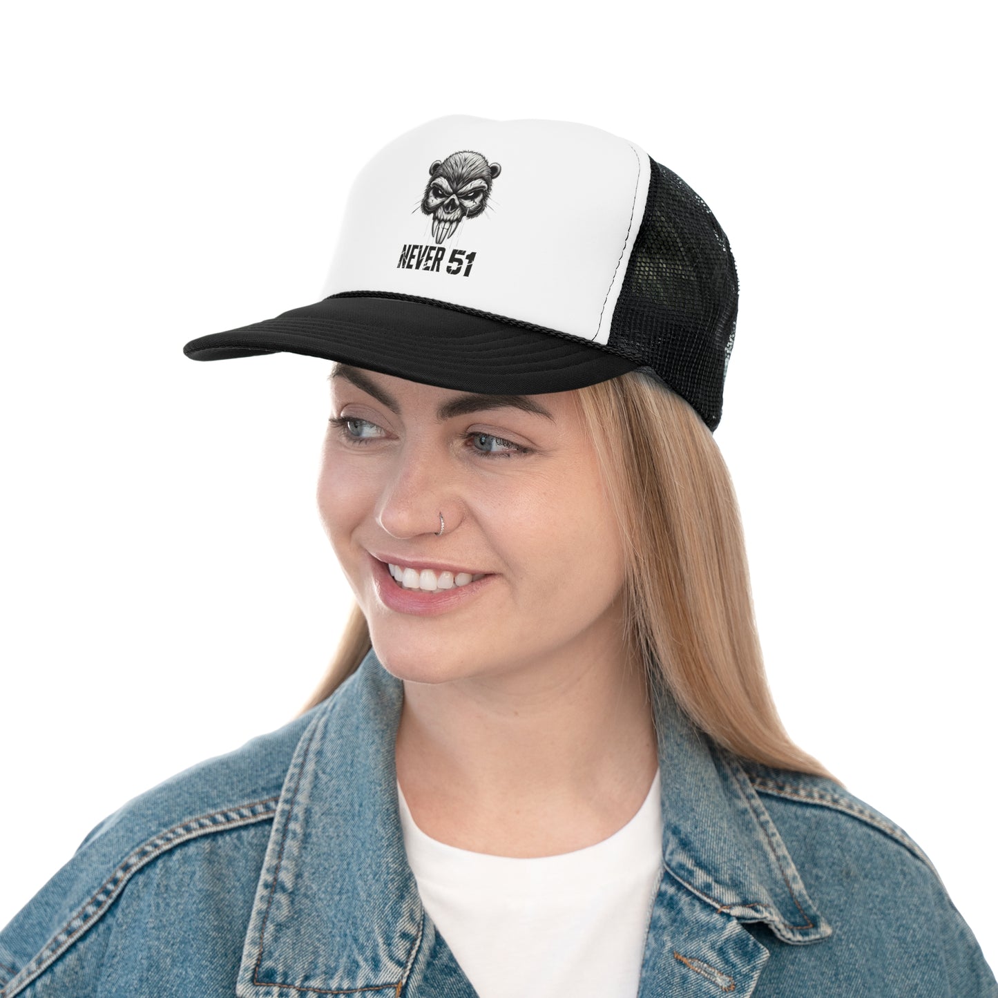 Beaver Skull Trucker Cap