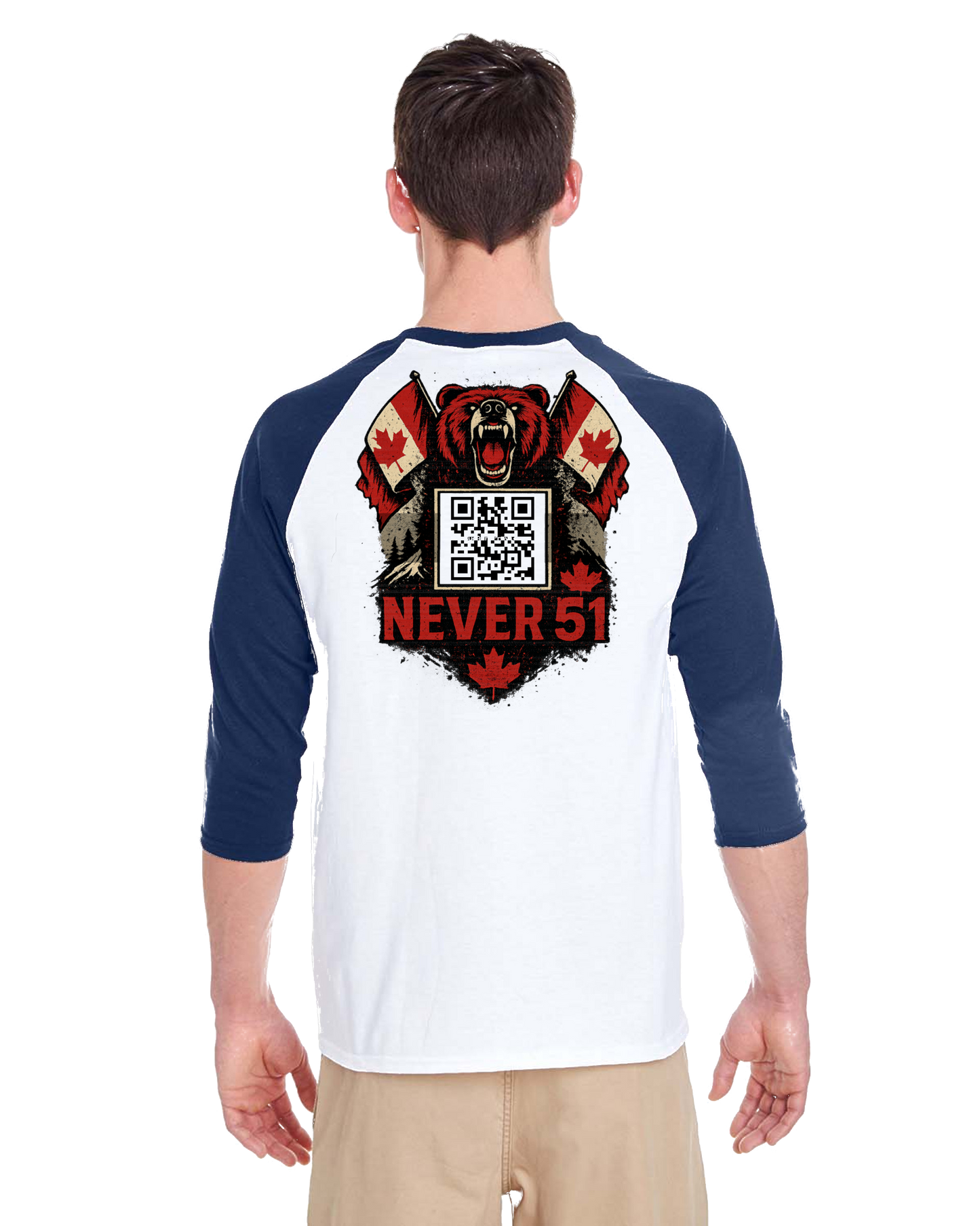 CueArr Beaver Skull 3\4 Raglan Sleeve